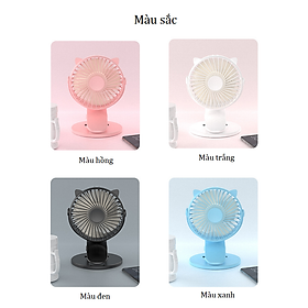 Quạt Mini Có Kẹp Xoay 360 Mang Theo Bên Mình