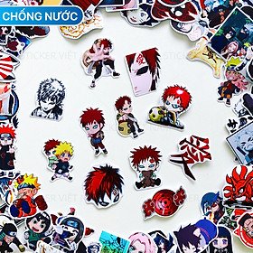 Sticker Naruto Anime Manga - Chất Liệu PVC Chất Lượng Cao Chống Nước