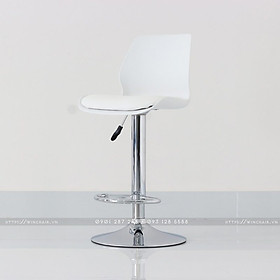Mua Ghế Quầy Bar Nefi Stool WC030 - Xoay 360 Và Tăng Giảm Chiều Cao - Mặt Nhựa Lót Nệm Da Simili - Chân Hợp Kim Mạ Chrome