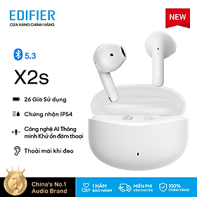 Tai nghe Bluetooth EDIFIER X2 / X2S | Thời lượng pin 28 giờ | Chống nước IP54 | Chống ồn chơi game độ trễ thấp | Hàng Chính Hãng