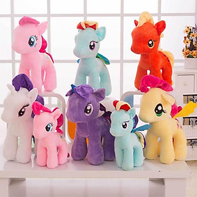 Ngựa Pony nhồi bông cao cấp cao 30cm (màu ngẫu nhiên)