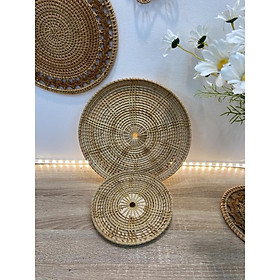 Mua Lót ly/đĩa treo trường decor đan cách điệu hàng thủ công mỹ nghệ Bemiao Shop