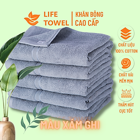 Khăn tắm cao cấp 100% Cotton Siêu thấm hút, không phai màu, kháng khuẩn Dùng cho Gia đình, khách sạn