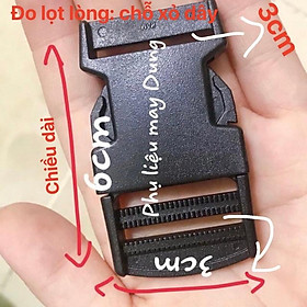 Khoá bóp dây đeo, balo bảng 3cm, 4cm, 5cm