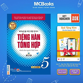 Sách - Giáo Trình Tiếng Hàn Tổng Hợp Cao Cấp 5 - Bản Màu - MCBooks