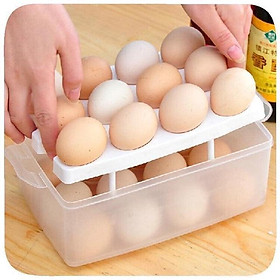 Mua Hộp đựng trứng 2 tầng siêu tiện dụng