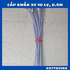 Mua Dây cáp khóa xe chống trộm  chống cắt Ø10 dài 0.6 mét  0.8 mét  1 mét
