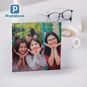 Photobook - Voucher quà tặng in album ảnh bìa cứng dạng tạp chí vuông cỡ nhỏ 8” x 8” (20 x 20cm) theo yêu cầu