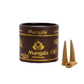 Mua Nụ Trầm Hương Tháp Trầm Cao Cấp-Viên Đạn Hộp Nâu-25 viên-Trầm Hương Cao Cấp Mangala-Trầm Hương Nguyên Chất  Cam Kết Không Hương Liệu và Hóa Chất