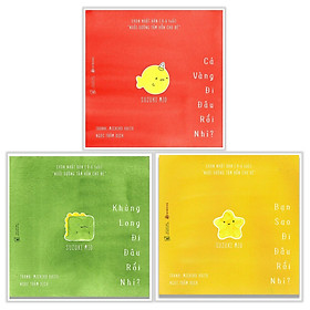 Combo Ehon Nhật Bản CHƠI TRỐN TÌM CÙNG NGƯỜI BẠN NGỘ NGHĨNH - ĐI ĐÂU THẾ: Cá Vàng Đi Đâu Rồi Nhỉ + Khủng Long Đi Đâu Rồi Nhỉ + Bạn Sao Đi Đâu Rồi Nhỉ (Bộ 3 cuốn phát triển trí tuệ 0 - 6 tuổi/ Tặng kèm Bookmark Happy Life)