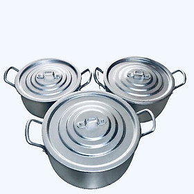 Mua Bộ nồi nhôm 3 cái 20cm 22cm 24cm