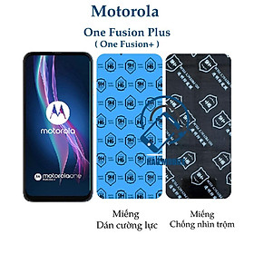 Dán cường lực dẻo nano Motorola One Fusion plus trong suốt và chống nhìn trộm