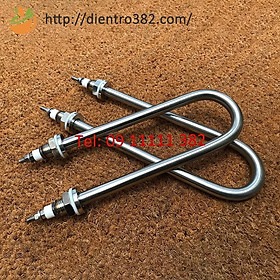 Mua Điện trở chữ U cho nồi nấu phở. thanh nhiệt đun nước inox 304 điện áp 220V