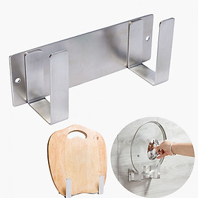 Giá treo vung nồi thớt inox 304 dán tường Hobby home decor TT01