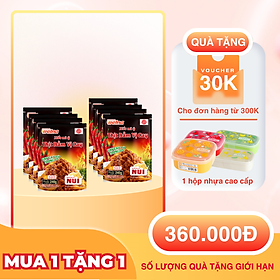 Combo 8 Gói Xốt Mì Ý Thịt Bằm Cay [TẶNG KÈM HỘP NHỰA CAO CẤP] Nisshin Seifun Welna