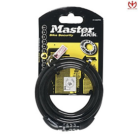 Khóa xe đạp master lock 8143 eurdprocol - khóa dây cáp dài 1.2m x 8mm dùng số - msoft