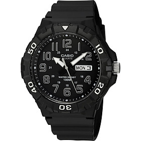 Đồng Hồ Quartz Casio Classic MRW-210H-1AVCF Với Dây Resin - Đen