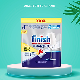 Túi 60 viên rửa chén Finish Quantum Dishwasher Tablets PTT025459 - viên rửa bát finish 60V hương táo nhập khẩu ba lan