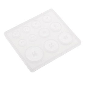 Button Shape Silicone DIY Jewelry Making Mold Resin Casting Craft Mould