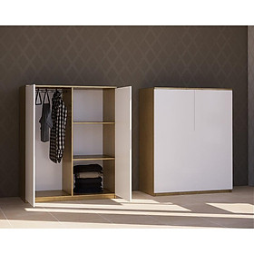 Mua Tủ Quần áo Mini 2 cánh ngang 900 gỗ MDF có đèn tự động