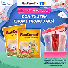 Combo 2 túi Bột Ngũ Cốc Dinh Dưỡng Canxi - MacCereal túi 20 gói x 28g