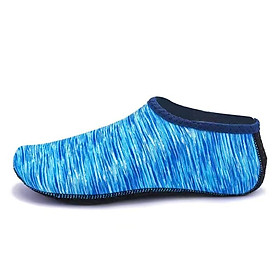Unisex Giày Bơi Lặn Tất Đi Biển Mùa Hè Sandal Đế Bằng Đi Biển Chống Trơn Trượt Giày Sneaker Tất Trơn dành cho Nam Nữ Color: blue 2 Shoe Size: 35