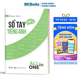 Sách - Sổ tay tiếng anh cấp 3 - All in one