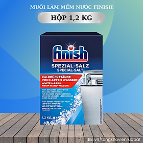 Muối rửa bát Finish 4 2 1,5 1,2kg làm mềm nước loại bỏ cặn vôi bám Viên gel bột bóng Finish nhiều loại chuyên dùng cho máy rửa bát máy rửa chén