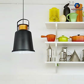 Đèn thả trần nhà phòng ăn bàn SuperVilighting phong cách hiện đại lòng vàng bảo hành 24 tháng