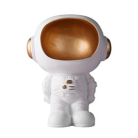 Astronaut Doll Statue Sculpture Storage Bowl Desktop Organizer Candy Dish