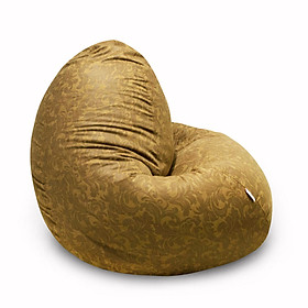 Ghế lười giọt nước Teardrop Beanbag MS63 nâu hoa văn - Size lớn