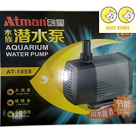 Máy bơm nước Atman AT-105S (37W - 3000l/h) cho bể cá, siêu bền ( Đen)