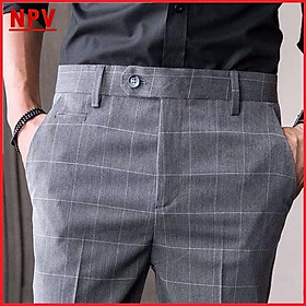 Quần âu nam NPV kẻ sọc chất vải cotton cao cấp , chuẩn thiết kế hàn quốc, cực tôn dáng, lịch sự, trẻ trung