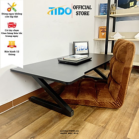 Bộ bàn + ghế gaming ngồi bệt chân Z TIDO TI-GMBCZ - Khung sắt chữ Z, gấp gọn - Bàn dài 1m - 1m2