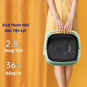 Máy giặt mini tự động, khử khuẩn bằng ánh sáng xanh, giúp quần áo sạch khuẩn