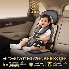 Ghế Đi Xe Ô Tô Cho Trẻ Em Loại Lớn 56x24x36 Dùng Cho Bé Từ 0-9 Tuổi (Giao màu ngẫu nhiên)