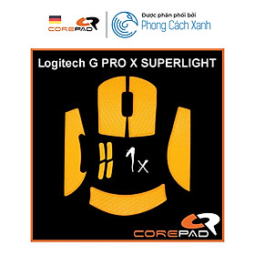 Bộ Grip tape Corepad Soft Grips - Dành cho Logitech G PRO X SUPERLIGHT 1 / G PRO X SUPERLIGHT 2- Hàng Chính Hãng