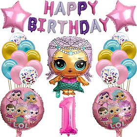 Bộ bong bóng trang trí LOL Birthday Set tcl65