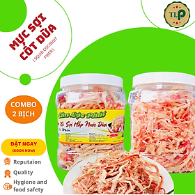 MỰC SỢI HẤP NƯỚC DỪA TÂN LỘC PHÁT COMBO 1KG - MỖI HŨ 500G