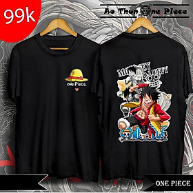 ️SALE HOT️Áo Thun 2 Mặt In Hình Monkey D. Luffy, ACE Mới Nhất "Cực Đẹp, Cực Hot" Mẫu Áo Đen - Áo Thun One Piece