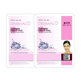 Set 2 Mặt nạ dưỡng da tinh chất Collagen Dermal