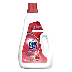 Nước Giặt OMO Matic Bền Đẹp Lựu Và Tre Cho Máy Giặt Cửa Trên (2.3kg/Chai)
