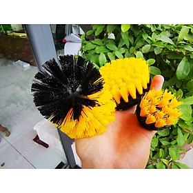 Mua Bộ 3 Đầu Bàn Chải Lắp Máy Khoan Cầm Tay Vệ Sinh Nhà Cửa Siêu SẠch