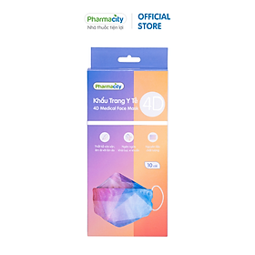 Khẩu trang Pharmacity màu sắc 4D - Mixed color