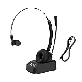 Bluetooth Headset with Charging Dock Earphone for   Call Center