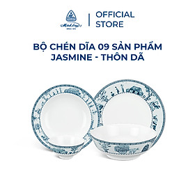 Mua Bộ Chén Dĩa Sứ Minh Long  09 sản phẩm - Jasmine - Thôn dã