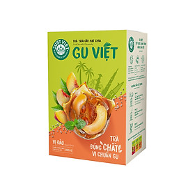 TRÀ TRÁI CÂY HẠT CHIA JUST VIET - VỊ ĐÀO - HỘP 10 GÓI