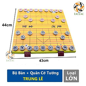 Bộ đồ chơi Bàn Cờ Tướng kèm Quân Cờ bằng nhựa - Bộ cờ tướng Trung Lê  Made