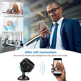 Camera wifi siêu nhỏ A9-2.0MP có hồng ngoại ẩn xem đêm sắc nét kèm giá đỡ camera + thẻ nhớ Micro 32GB Class 10