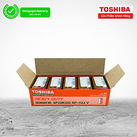 Mua Hộp 10 Viên Pin 9V   Pin Vuông Toshiba 6F22 - Hàng chính hãng